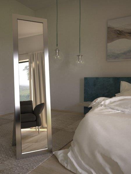 Free Standing BRW Matte Silver 63" x 15.74"