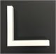 BRW White Glossy Corner