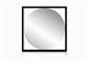 25" x 25" Quadro Line Mirror in Black Finish