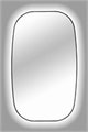 Retro Line Backlit Black Anode 39.4" x 19.7"