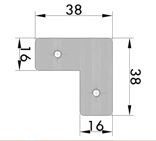 Narrow Frame Corner Connector