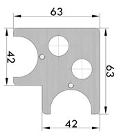 Wide Frame Corner Connector Type 2